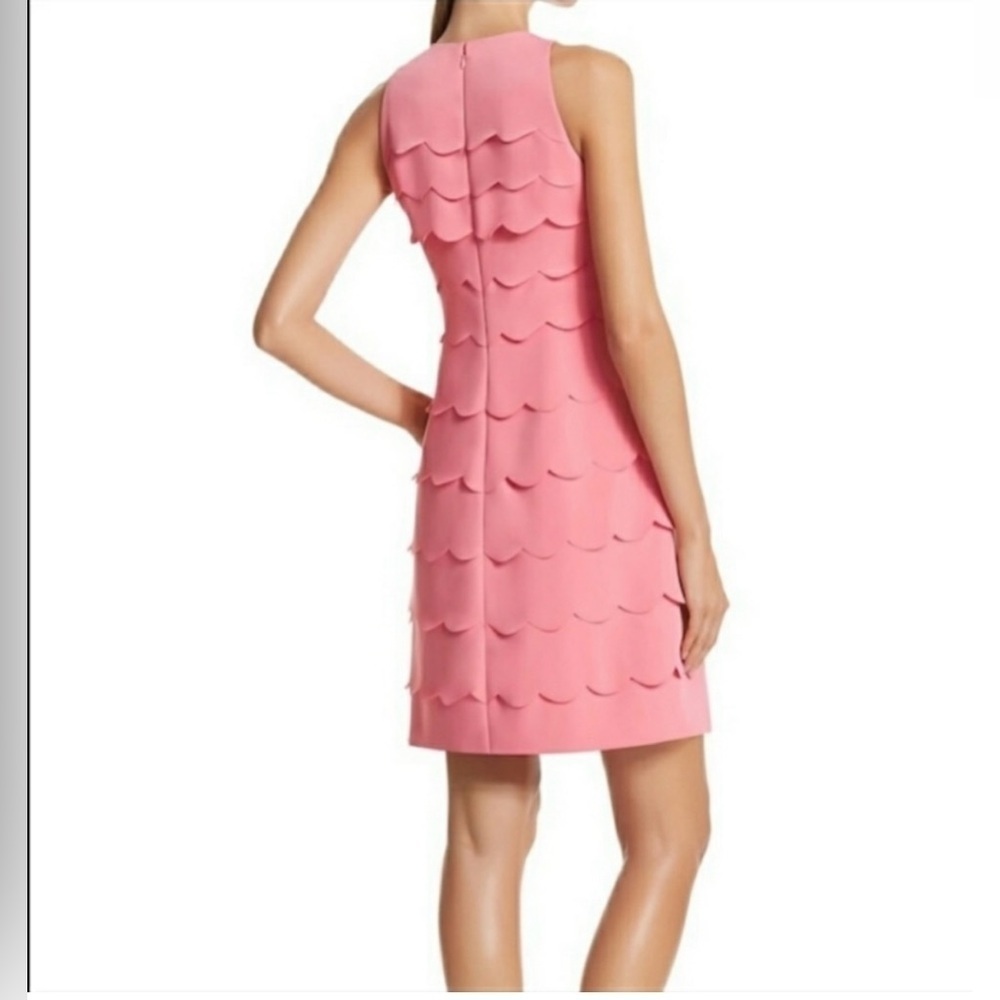 WHBM Scallop Dress-Pink-Size 10 - Picture 2 of 8